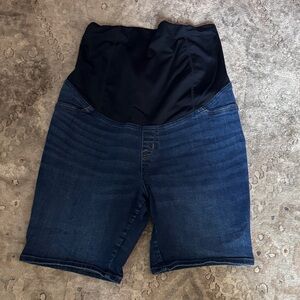 Isabel Maternity by Ingrid & Isabel Denim Bermuda Shorts